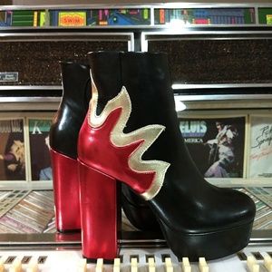 forever 21 flame boots